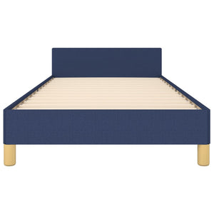 Bettgestell ohne Matratze Blau 80x200 cm Stoff