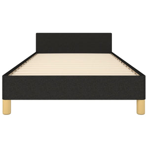 Bettgestell ohne Matratze Schwarz 90x190 cm Stoff