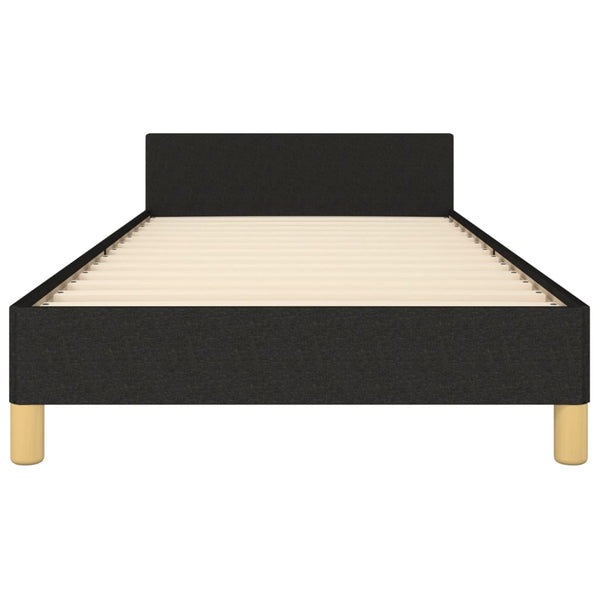 Bettgestell ohne Matratze Schwarz 90x190 cm Stoff