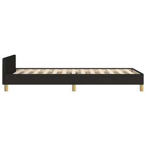 Bettgestell ohne Matratze Schwarz 90x190 cm Stoff