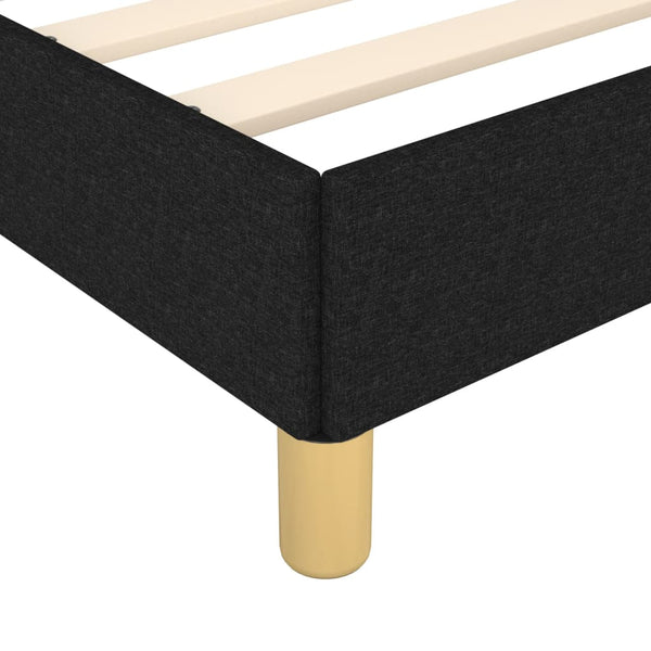Bettgestell ohne Matratze Schwarz 90x190 cm Stoff