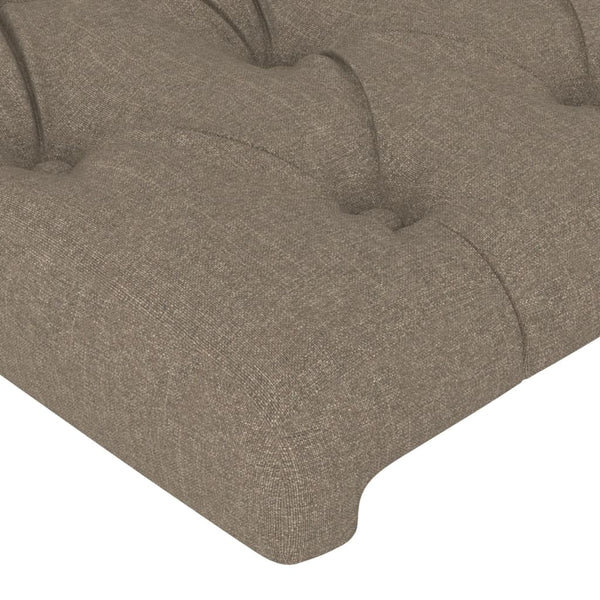 Bettgestell ohne Matratze Taupe 90x190 cm Stoff