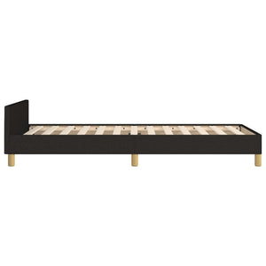 Bettgestell ohne Matratze Schwarz 90x200 cm Stoff