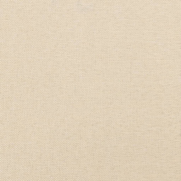 Bettgestell ohne Matratze Creme 180x200 cm Stoff