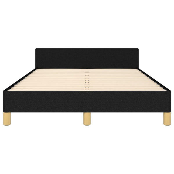 Bettgestell ohne Matratze Schwarz 120x200 cm Stoff