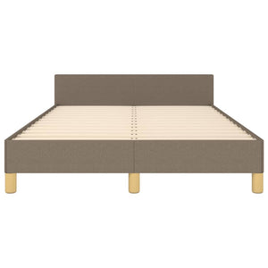 Bettgestell ohne Matratze Taupe 120x200 cm Stoff