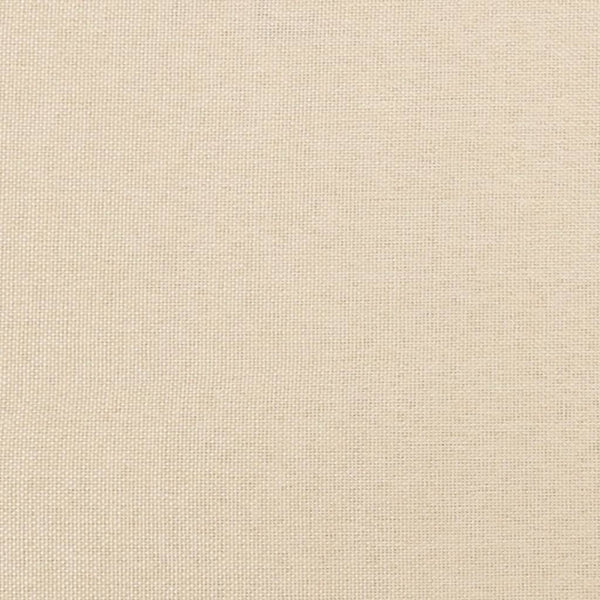 Bettgestell ohne Matratze Creme 120x200 cm Stoff