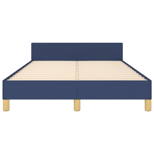 Bettgestell ohne Matratze Blau 120x200 cm Stoff