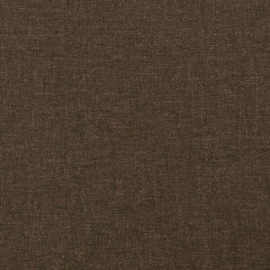 Bettgestell ohne Matratze Dunkelbraun 140x200 cm Stoff