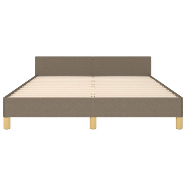 Bettgestell ohne Matratze Taupe 140x200 cm Stoff