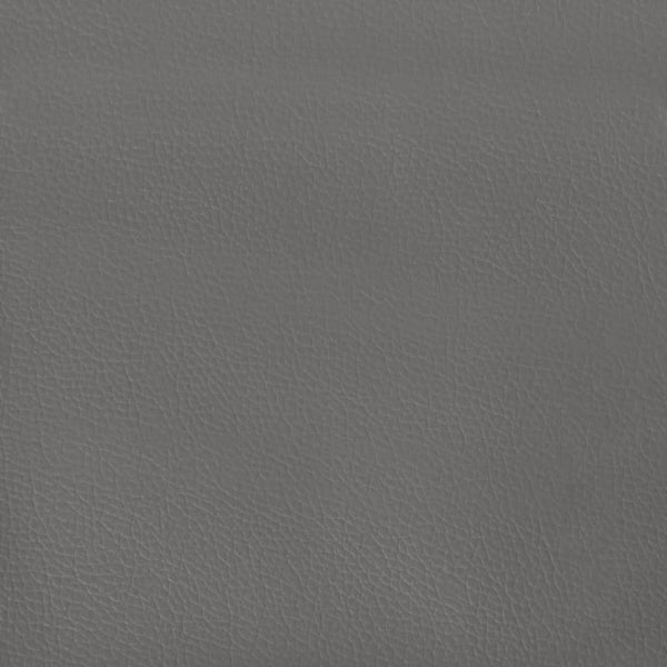 Bettgestell mit Kopfteil Grau 120x200 cm Kunstleder