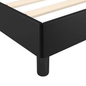 vidaXL Cadre de lit avec tête de lit Noir 200x200 cm Similicuir