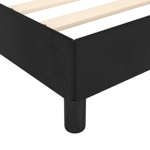 vidaXL Cadre de lit avec tête de lit Noir 90x190 cm Velours