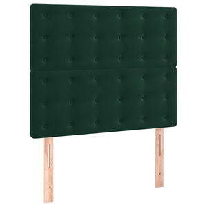 Bettgestell ohne Matratze Dunkelgrün 90x200 cm Samt