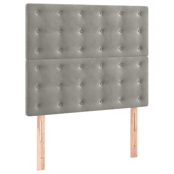 vidaXL Cadre de lit sans matelas gris clair 120x200 cm velours