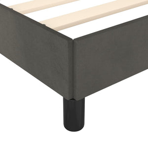 Bettgestell ohne Matratze Dunkelgrau 120x200 cm Samt