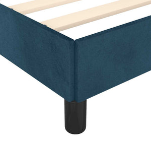 Bettgestell ohne Matratze Dunkelblau 140x190 cm Samt