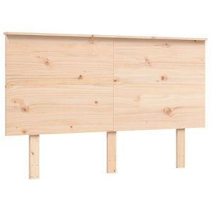 vidaXL Senior Bed with Headboard 140x190 cm Solid Wood