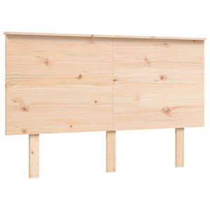 vidaXL Lit pour personnes âgées avec tête de lit 140x200 cm Bois massif
