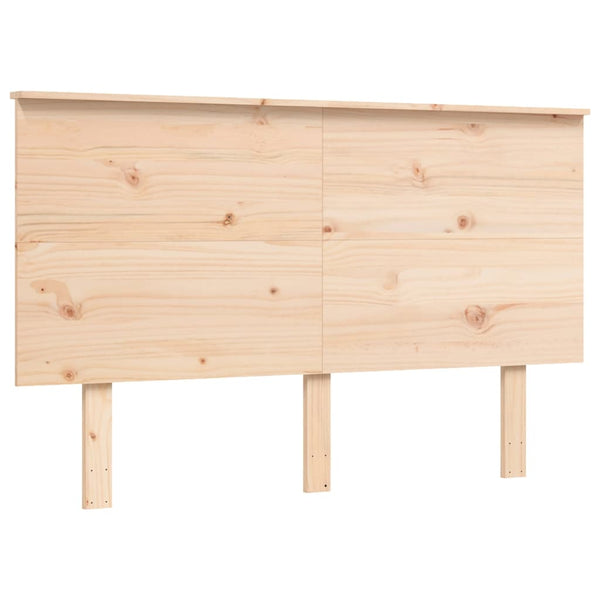 vidaXL Lit pour personnes âgées avec tête de lit 140x200 cm Bois massif