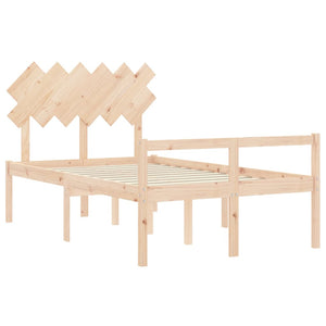 Seniorenbett Massivholz mit Kopfteil