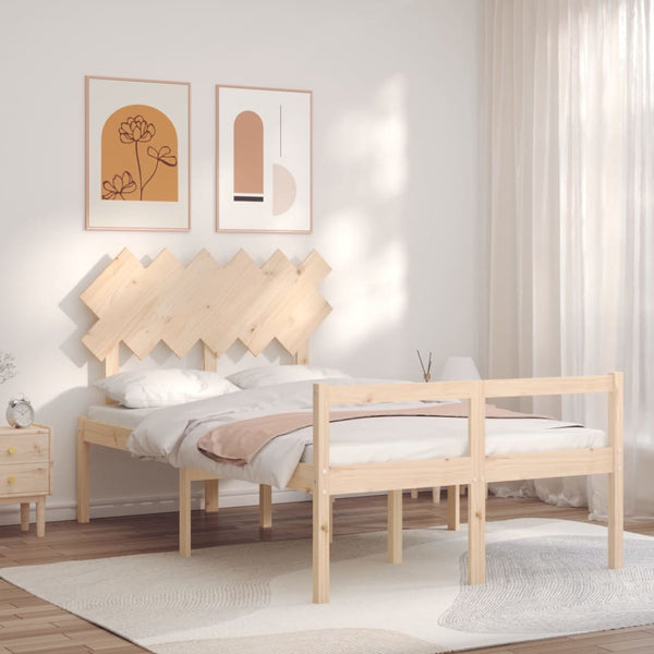 Seniorenbett Massivholz mit Kopfteil