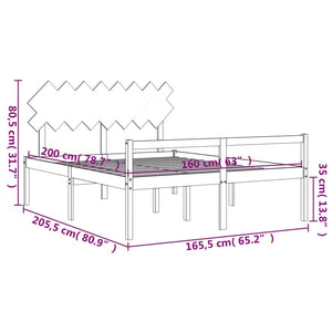 Seniorenbett 160x200 cm Massivholz