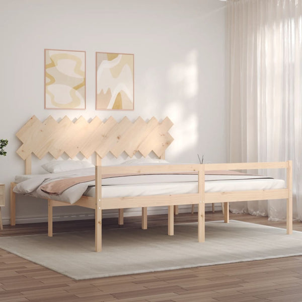 Seniorenbett 200x200 cm Massivholz