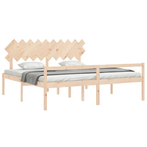 Seniorenbett 200x200 cm Massivholz