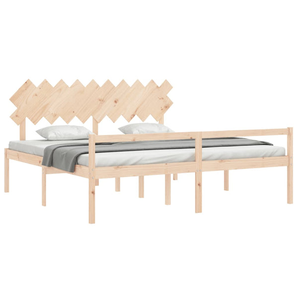 Seniorenbett 200x200 cm Massivholz