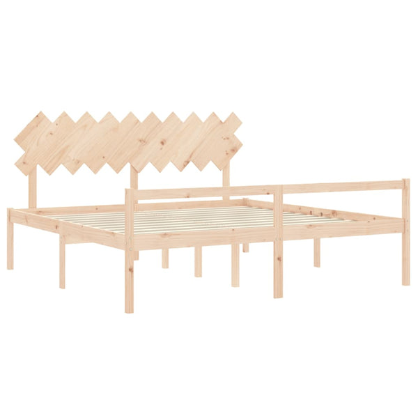 Seniorenbett 200x200 cm Massivholz