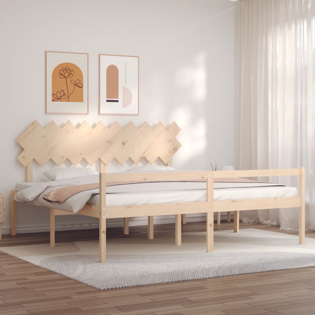 Seniorenbett 200x200 cm Massivholz