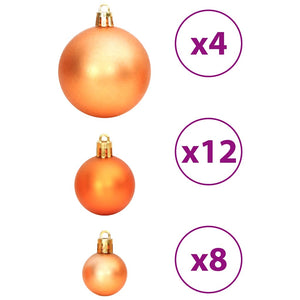 vidaXL Boules de Noël 100 pcs Marron 3 / 4 / 6 cm