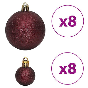 Weihnachtskugeln Set Champagner Braun 100 Stk.