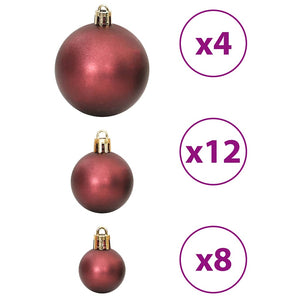 Weihnachtskugeln Set Champagner Braun 100 Stk.