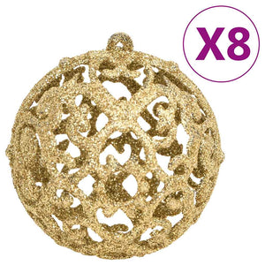 Goldenes Weihnachtskugel-Set, 111-teilig