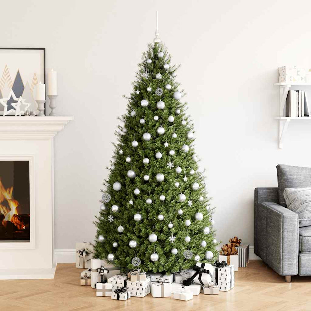 Weihnachtskugel-Set Silber 111-teilig
