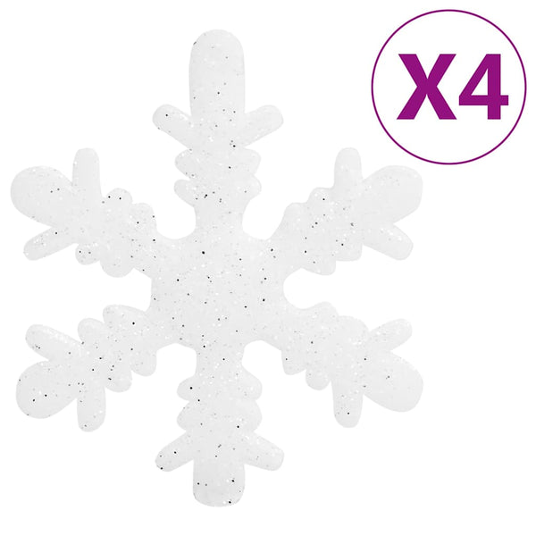 Weihnachtskugel Set Weiß/Grau, 111-teilig