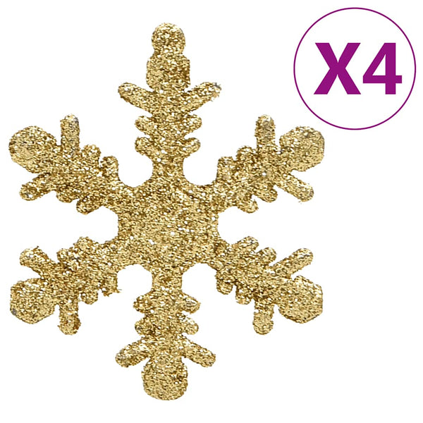 Weihnachtskugeln Set Rot Grün Gold 112-teilig