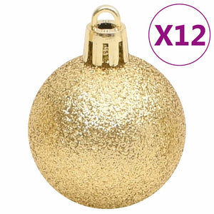 Weihnachtskugeln Set Rot Grün Gold 112-teilig