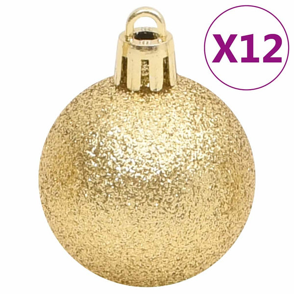 Weihnachtskugeln Set Rot Grün Gold 112-teilig