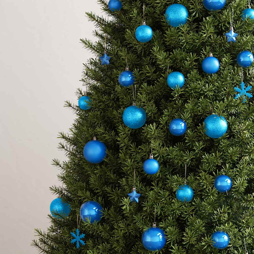 Blaues Weihnachtskugel Set, 111-teilig