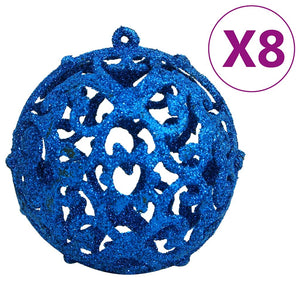 Blaues Weihnachtskugel Set, 111-teilig