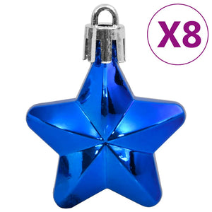 Blaues Weihnachtskugel Set, 111-teilig
