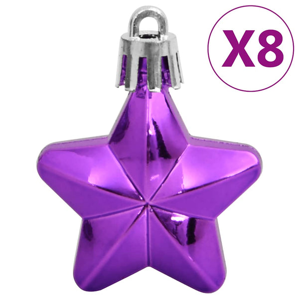 Lila Weihnachtskugeln Set, 111-teilig