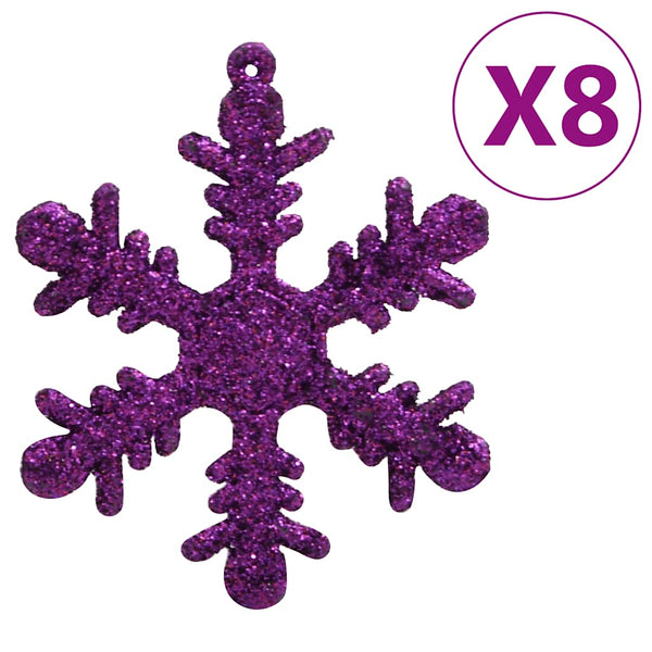Lila Weihnachtskugeln Set, 111-teilig