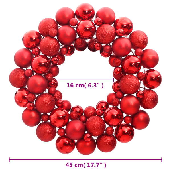Weihnachtskranz Rot 45cm