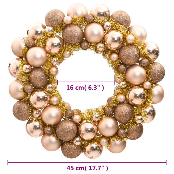 Weihnachtskranz Rotgolden 45cm