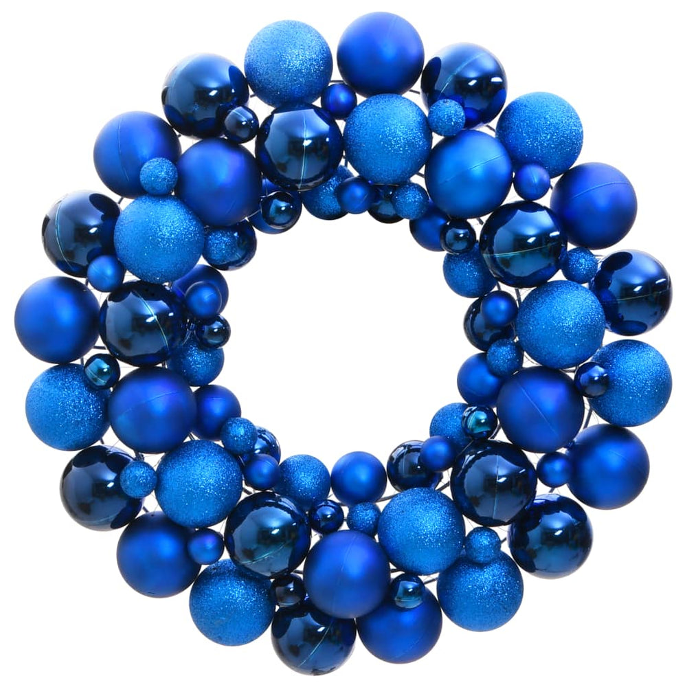 Blauer Weihnachtskranz 45 cm