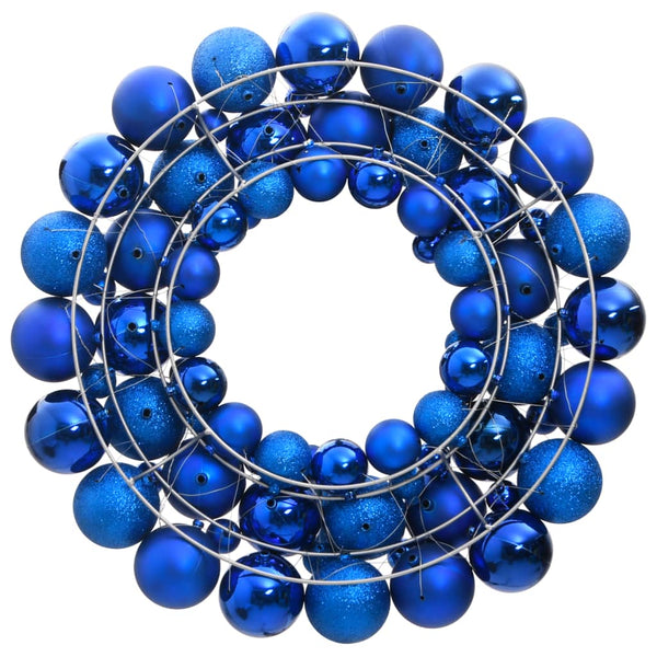 Blauer Weihnachtskranz 45 cm